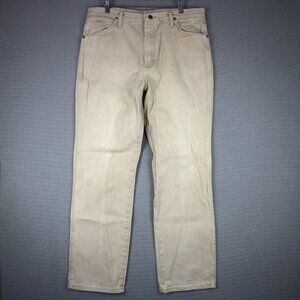 Wrangler 936TAN Cotton Canvas Straight Cut Mens 36x32